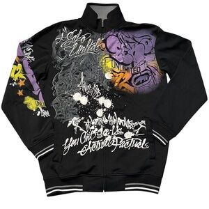 Ecko Unlimited Multicolor Graphic Zip-Up Hoodie